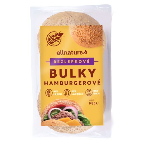 Allnature Bezlepková Hamburgerová bulka 140 g