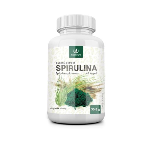 Allnature Spirulina bylinný extrakt 60 cps.