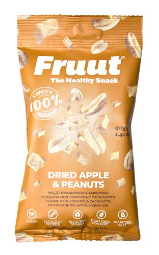 Fruut Sušené jablečné křupavé kousky s arašídy 40 g