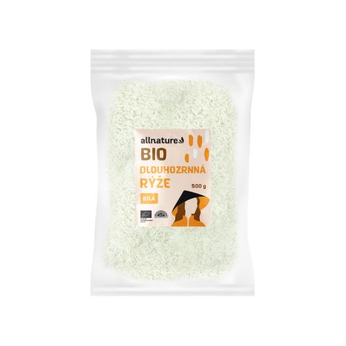 Allnature Dlouhozrnná rýže bílá BIO 500 g