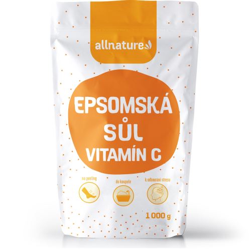 Allnature Epsomská sůl Vitamín C 1000 g