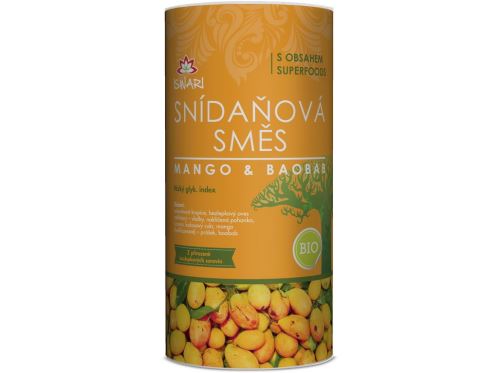 Iswari Bio snídaňová směs mango-baobab 800 g