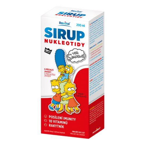 Revital SIRUP NUKLEOTIDY The Simpsons s příchutí jahody 200 ml
