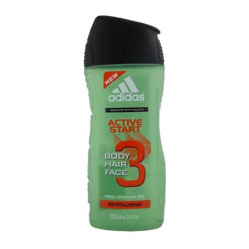 Adidas Active Start sprchový gel 3v1 pro muže 250 ml
