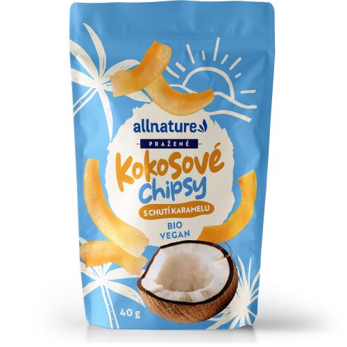Allnature Kokosové chipsy s karamelem 40 g
