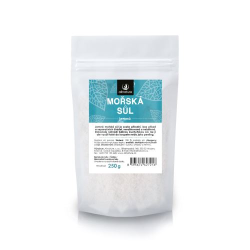 Allnature Mořská sůl jemná 250 g