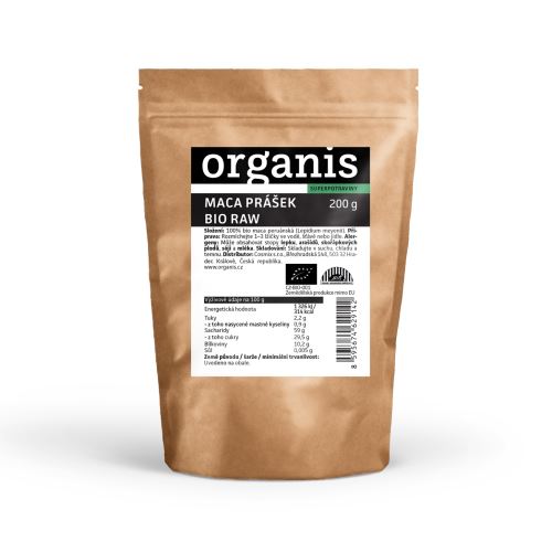 Organis Maca prášek BIO RAW 200 g