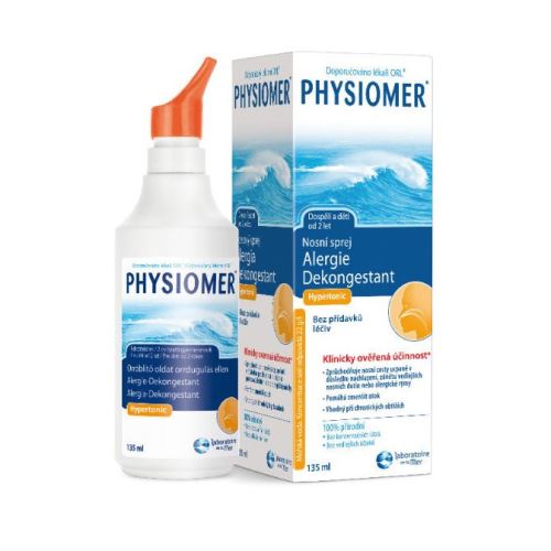 Physiomer Hypertonic Alergie a nosní dutiny 135 ml