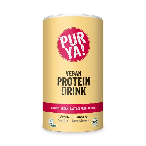 PURYA! Bio Vegan Protein drink vanilka/jahoda 550 g