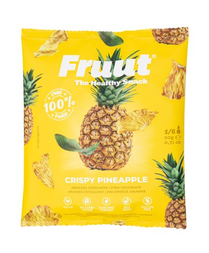 Fruut Sušené ananasové křupavé plátky 20g