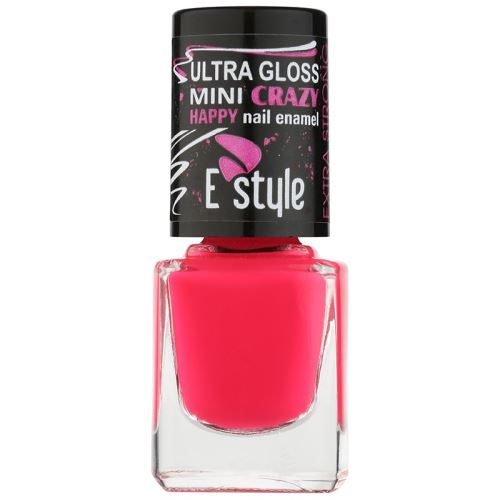 E-style Lak na nehty Mini crazy Pink 7 ml