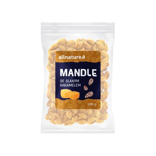Allnature Mandle slaný karamel 100 g